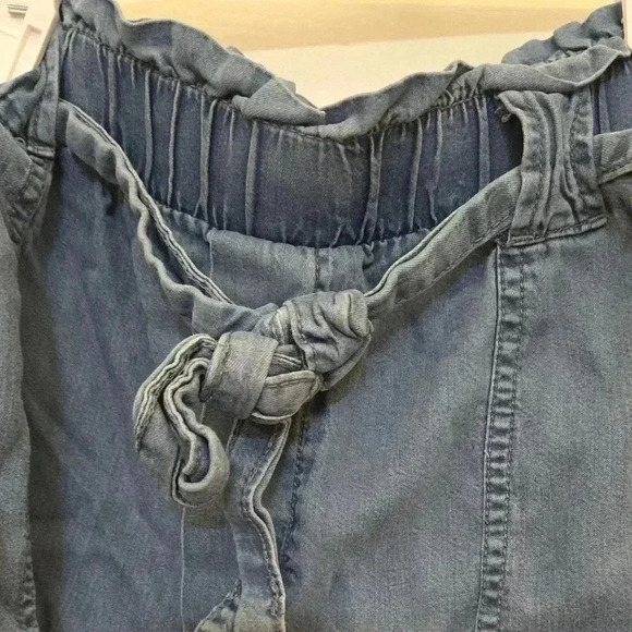 Women's XL linen shorts with tie - Picture 3 of 4